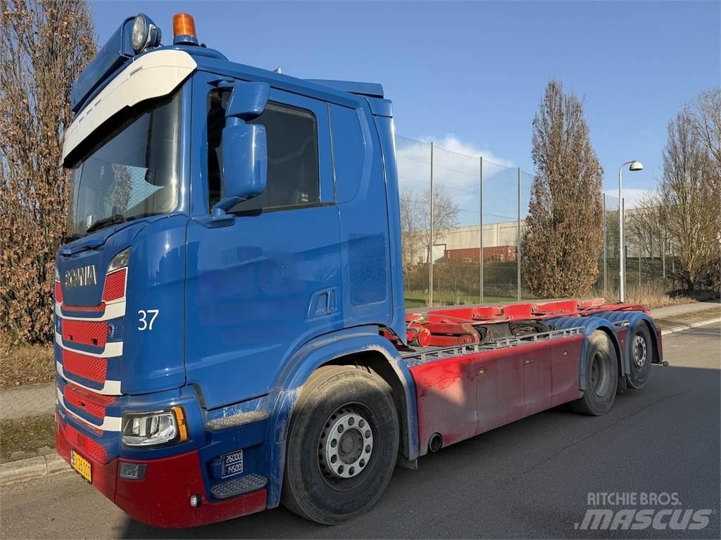 Scania R500 Camiões caixa desmontável com elevador de cabo
