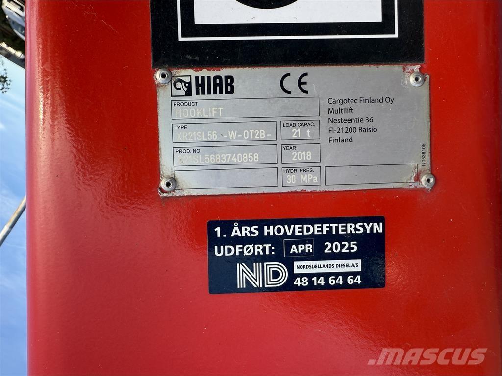 Scania R500 Camiões caixa desmontável com elevador de cabo