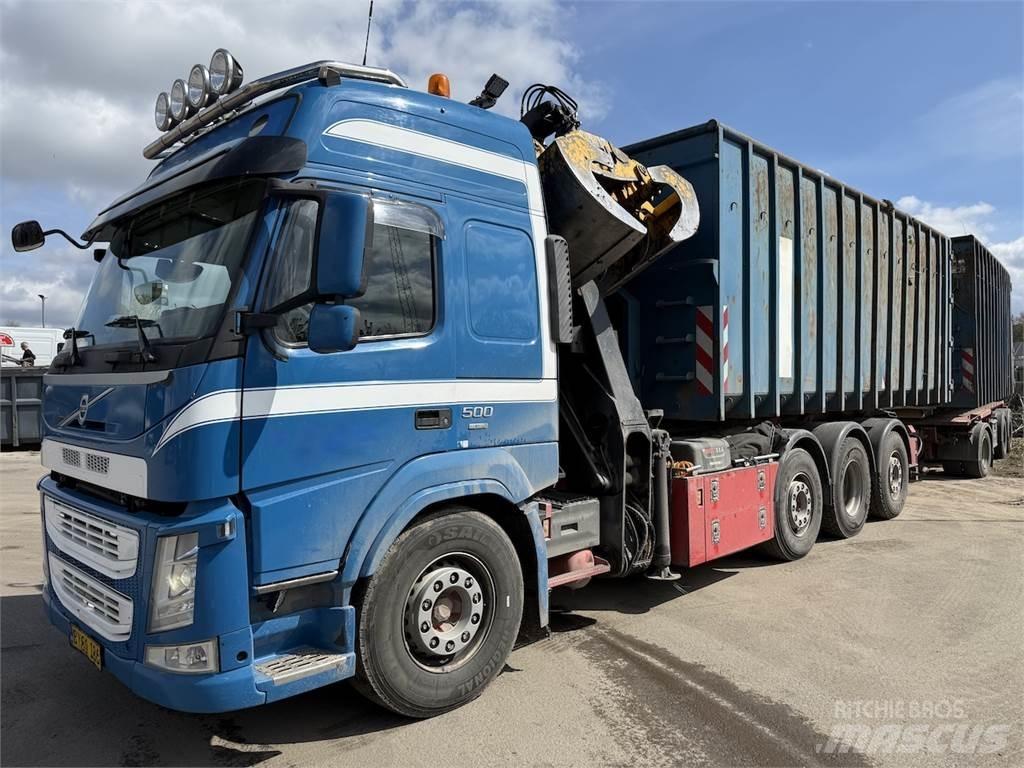 Volvo FM450 Camiões caixa desmontável com elevador de cabo