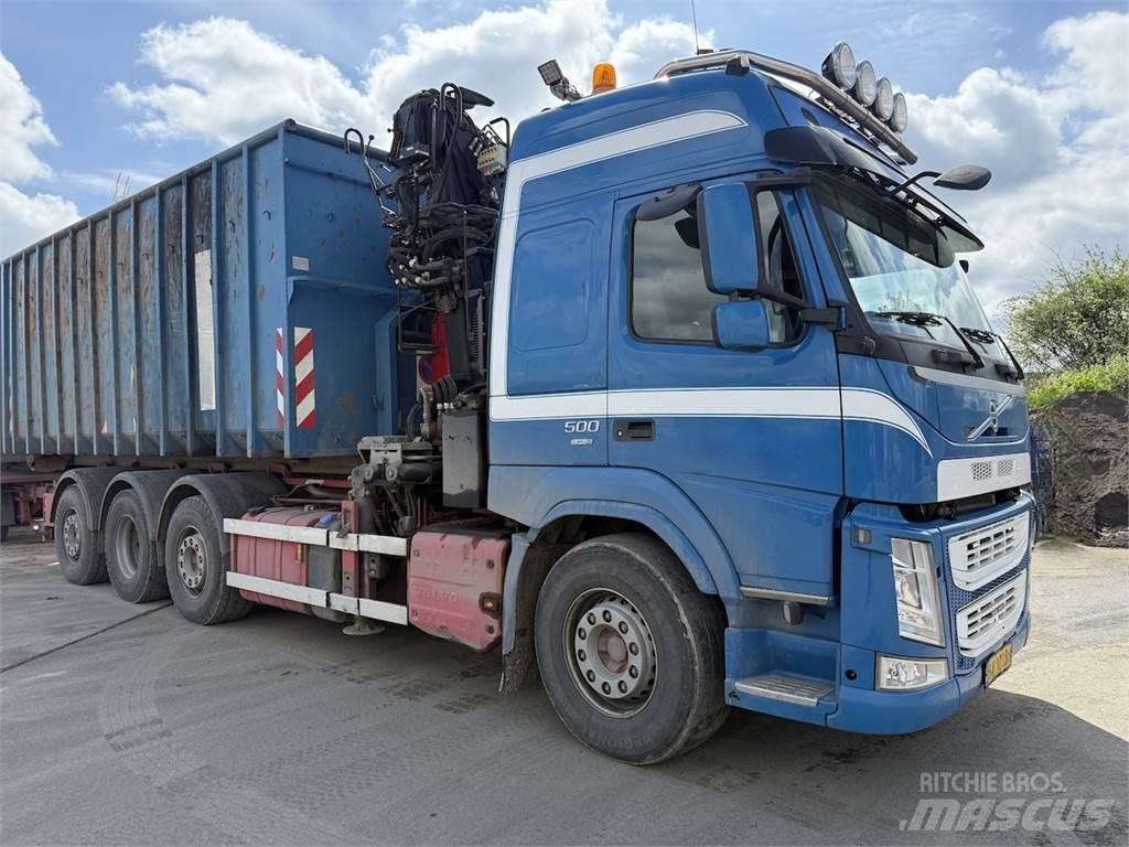 Volvo FM450 Camiões caixa desmontável com elevador de cabo