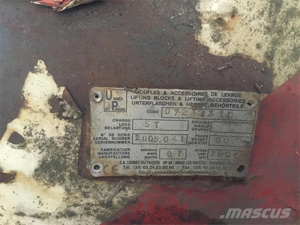 Hookblock 5ton Peças e equipamento de gruas