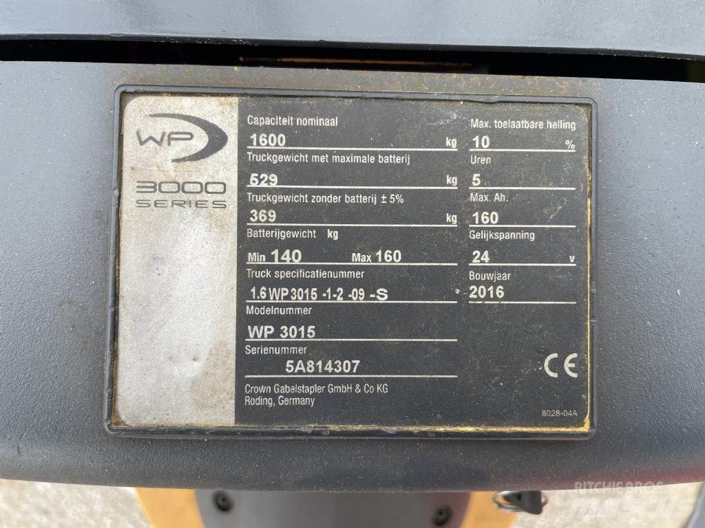 Crown WP3015 Empilhador para operador externo