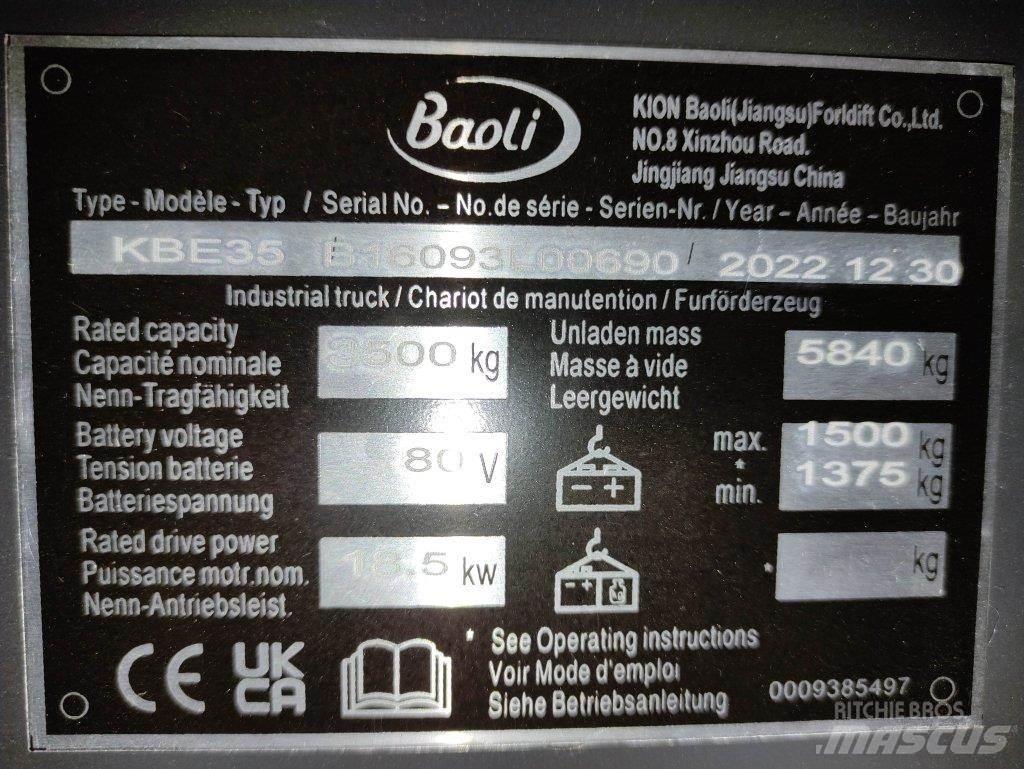 Baoli KBE35 Empilhadores eléctricos