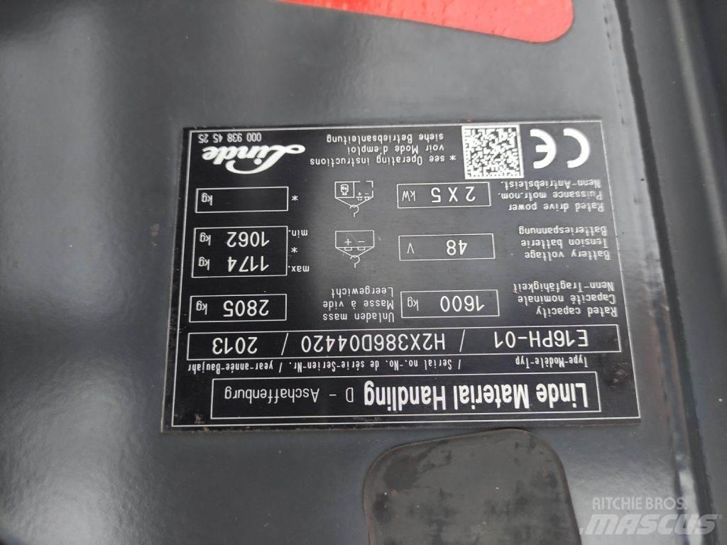 Linde E16PH-01-386 Empilhadores eléctricos