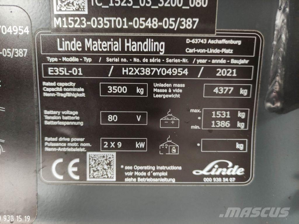 Linde E35L-01-387 Empilhadores eléctricos