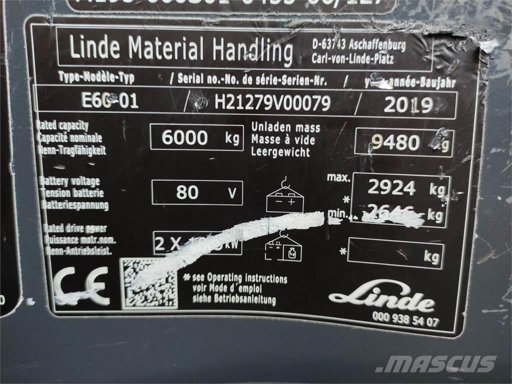 Linde E60-01-1279 Empilhadores eléctricos