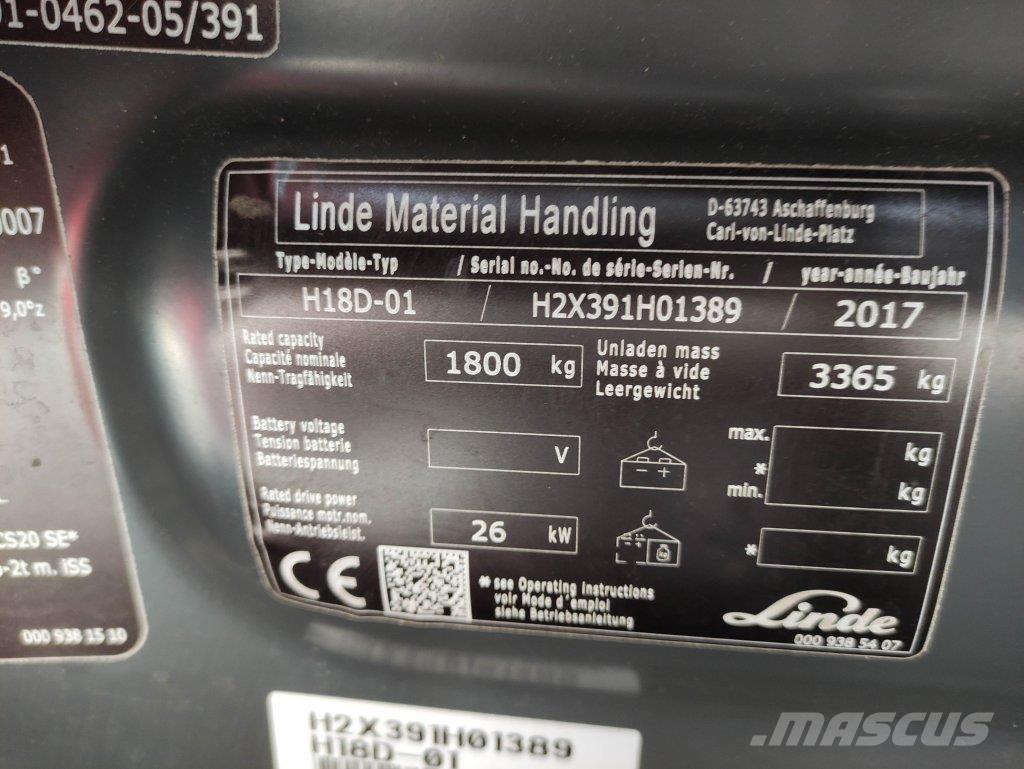 Linde H18D-01-391 EVO Empilhadores Diesel