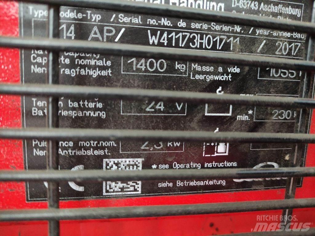 Linde L14APi Empilhador para operador externo