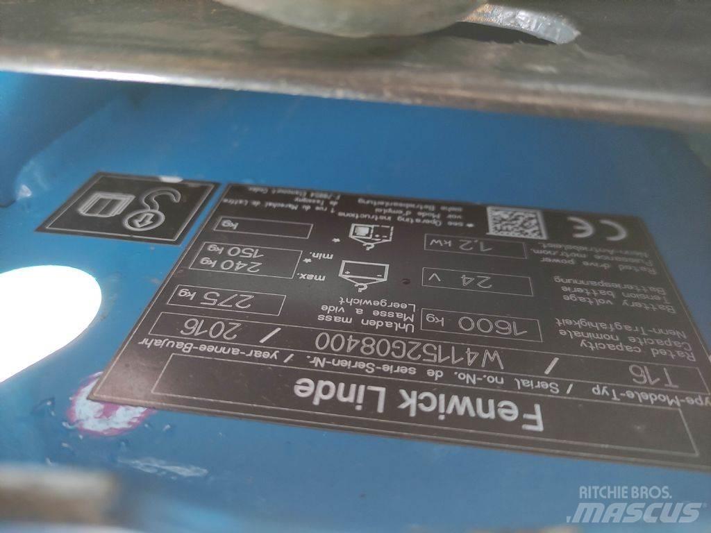 Linde T16 Porta palettes