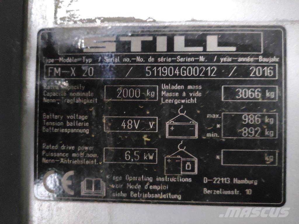 Still FM-X-20 Empilhadores Elevadores