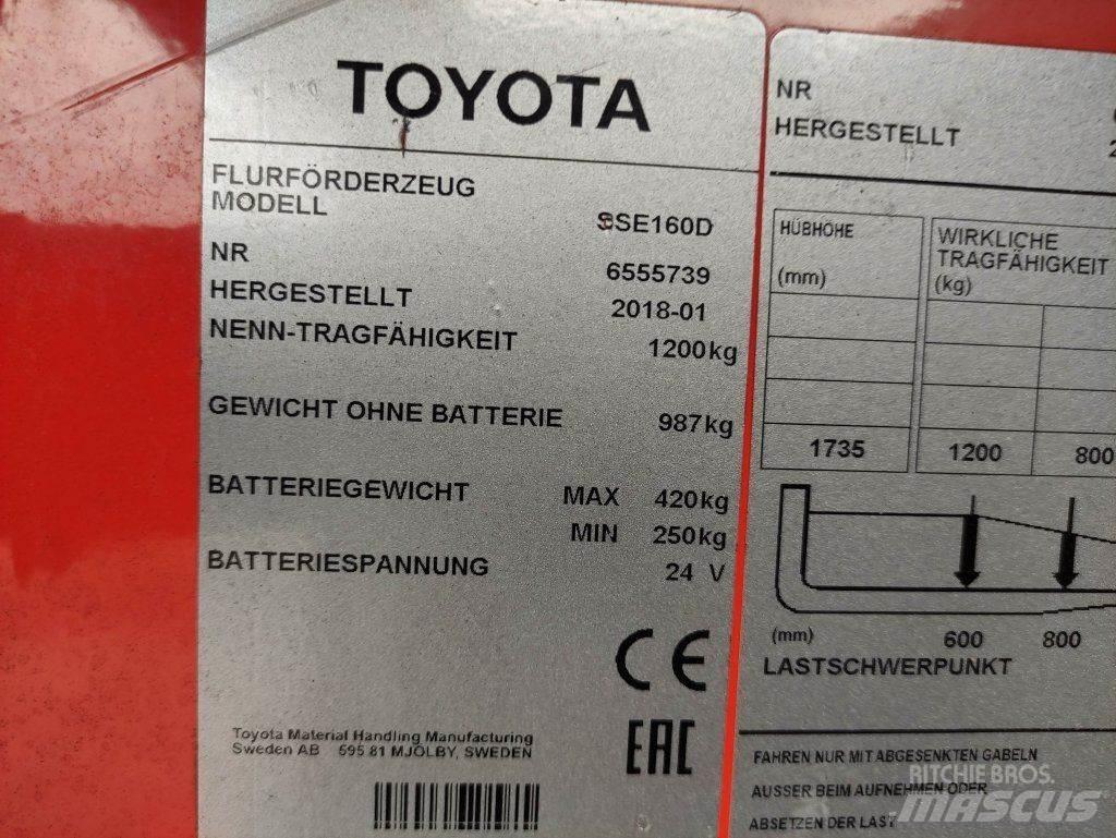Toyota SSE160D Empilhador para operador externo