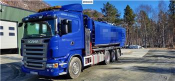 Scania R500 8x4 tridem combi wash/vacuum truck w/ 2 tanks