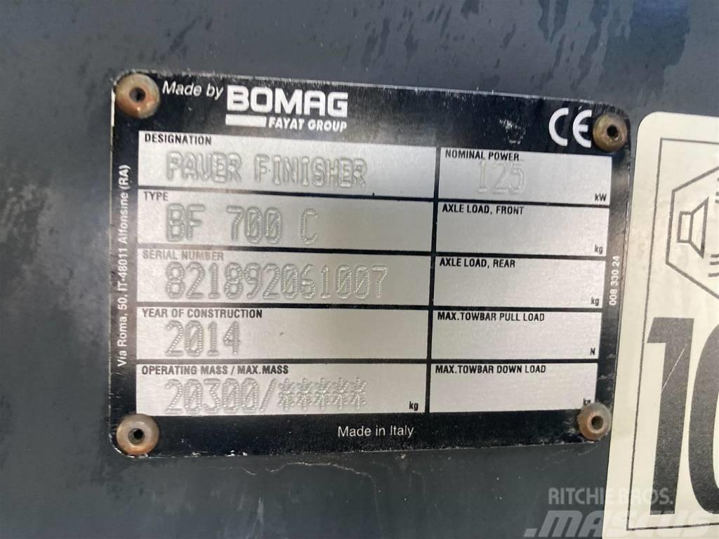 Bomag BF 700 C-2 S500 Stage IV/Tier 4f Espalhadoras de asfalto
