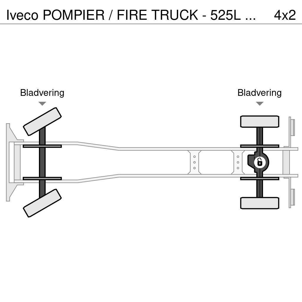 Iveco POMPIER / FIRE TRUCK - 525L TANK - LIGHT TOWER - G Caminhões de bombeiros