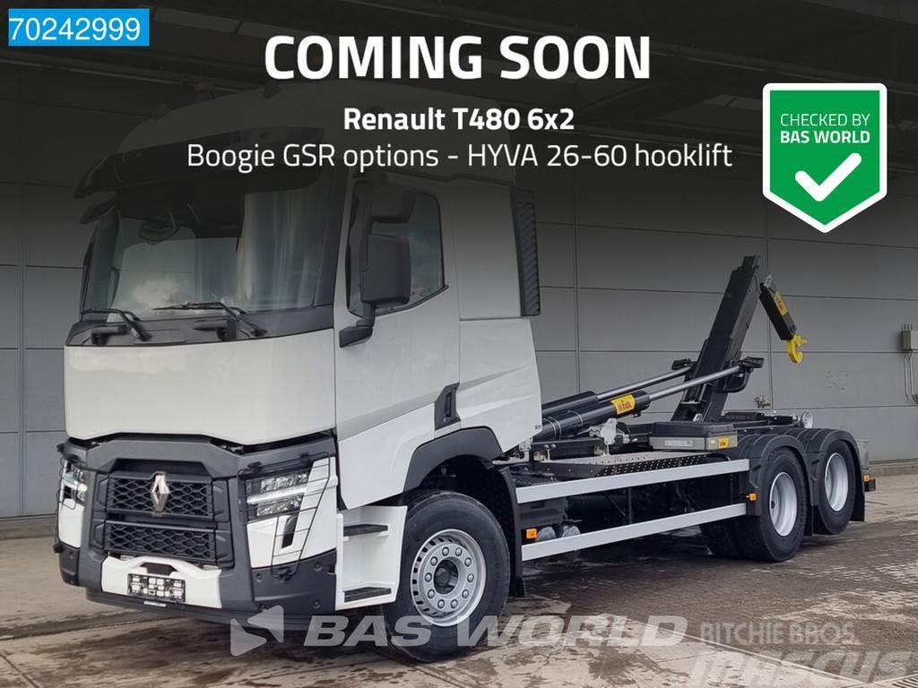 Renault T 480 6X2 COMING SOON Hyva 26-60 S hooklift Euro 6 Hook lift trucks