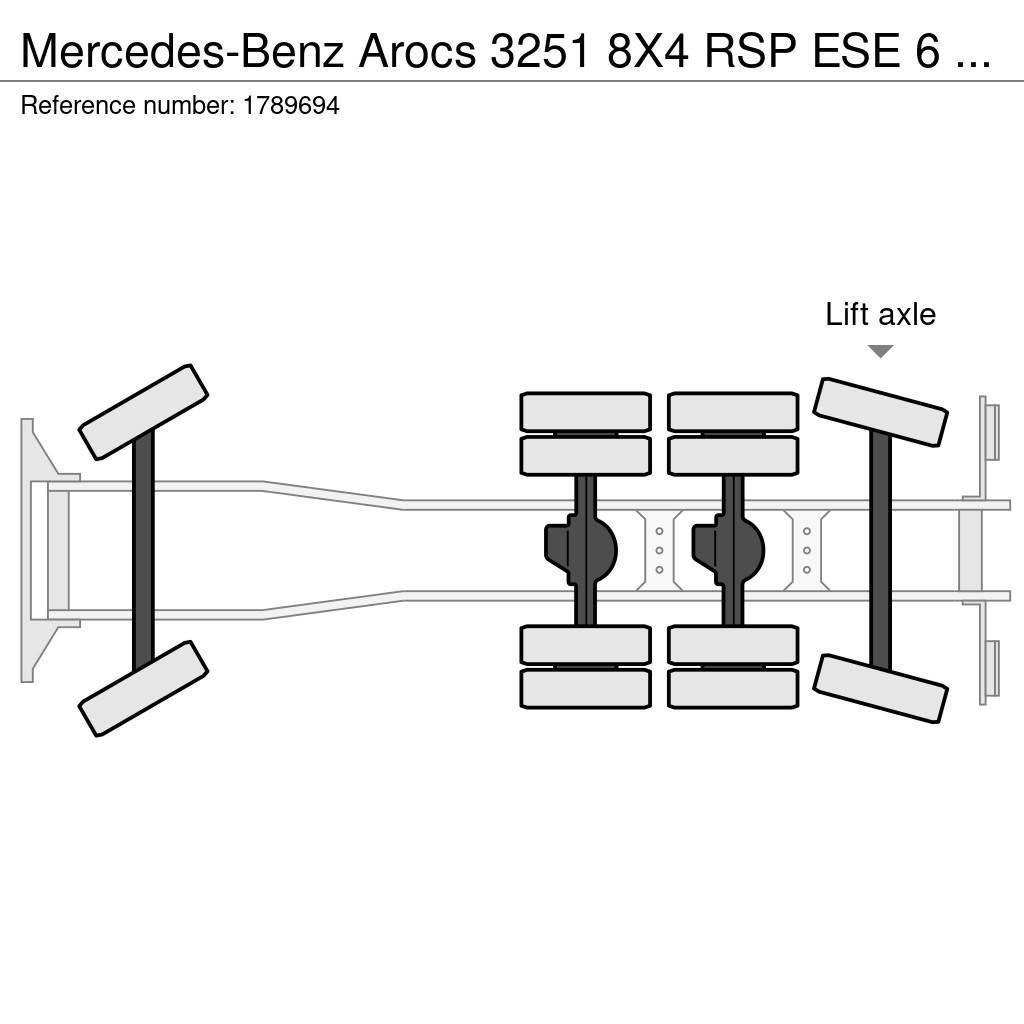 Mercedes-Benz Arocs 3251 8X4 RSP ESE 6 RD 8000 SAUGBAGGER/SUCTIO Camiões Aspiradores Combi