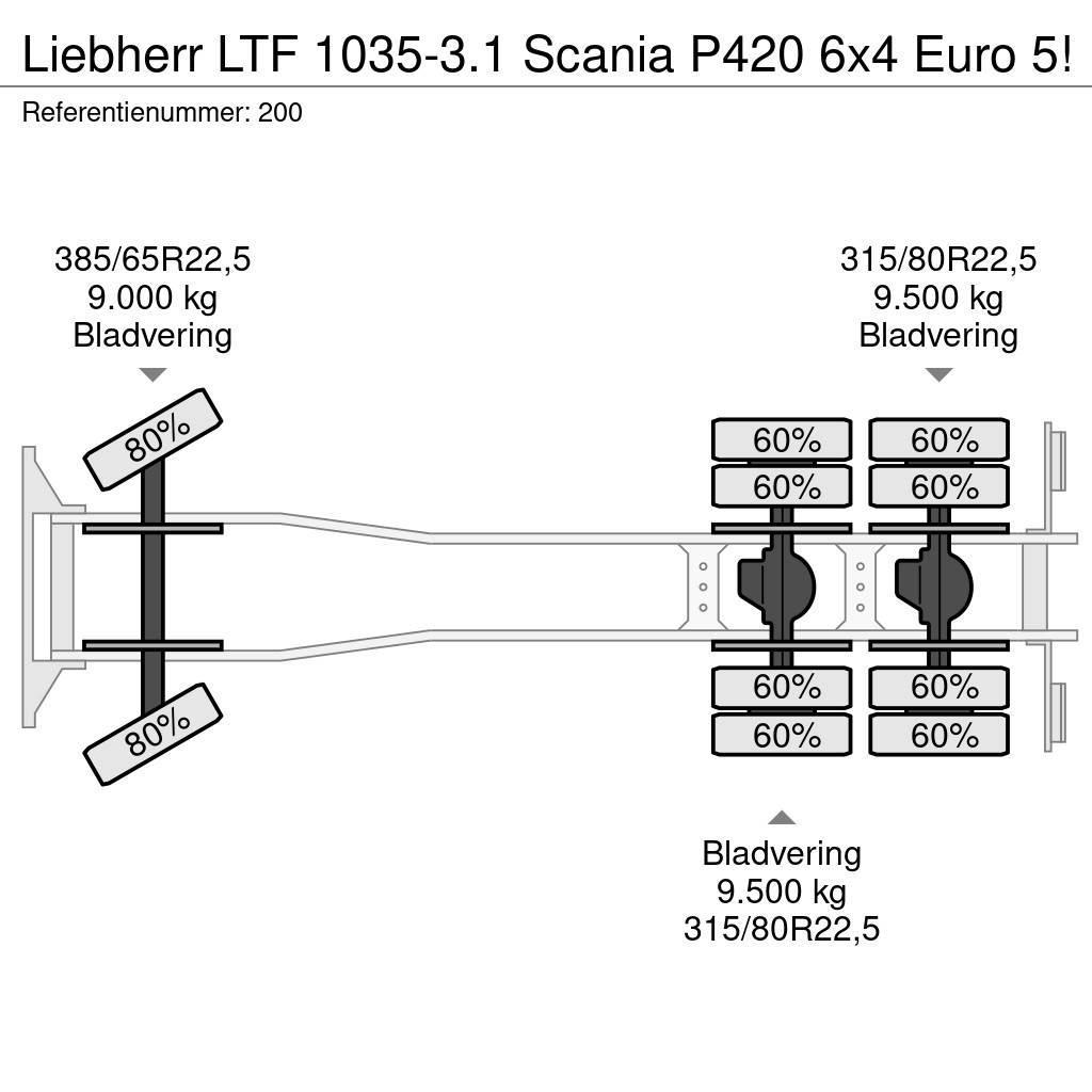 Liebherr LTF 1035-3.1 Scania P420 6x4 Euro 5! Gruas Todo terreno