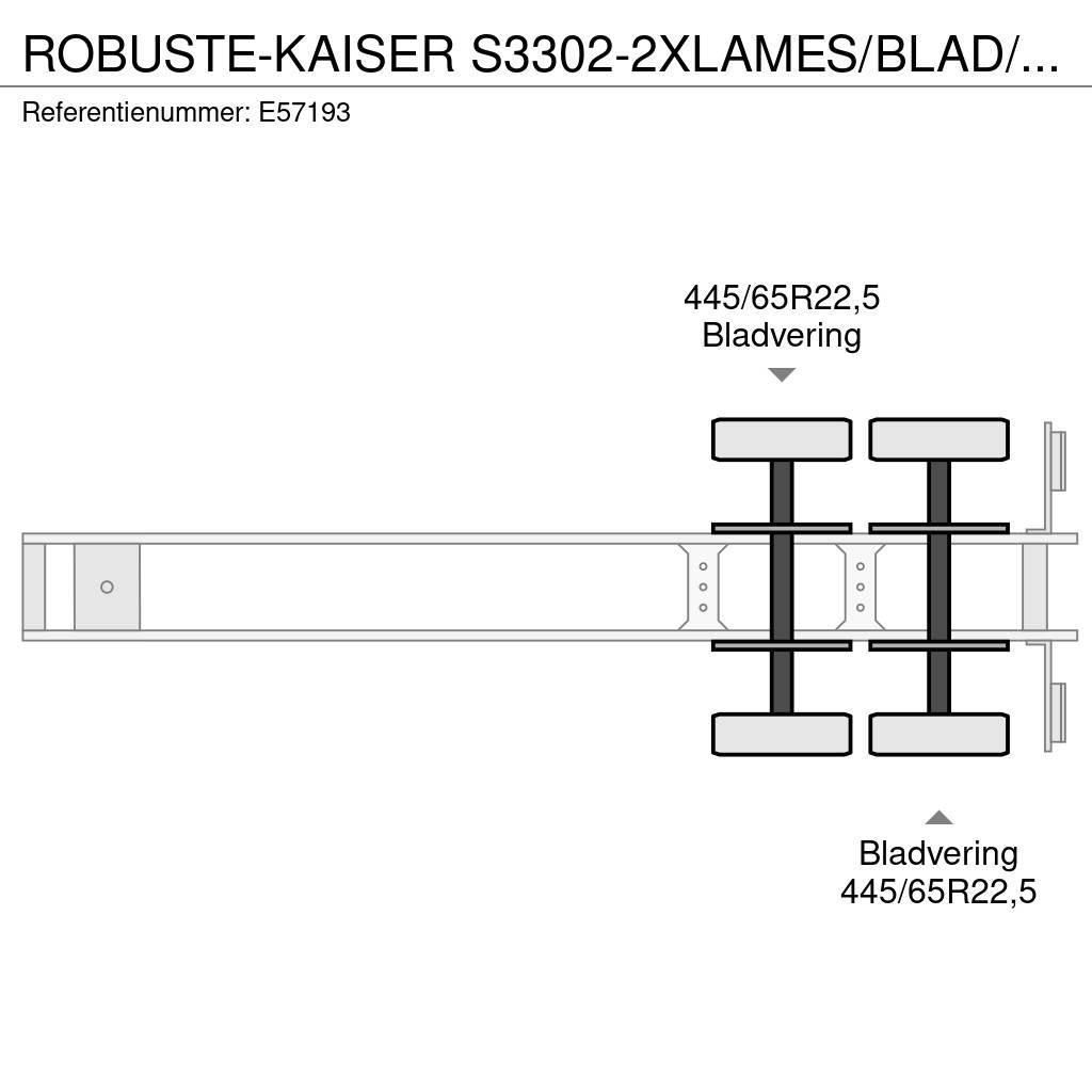  Robuste-Kaiser S3302-2XLAMES/BLAD/SPRING Semi Reboques Basculantes
