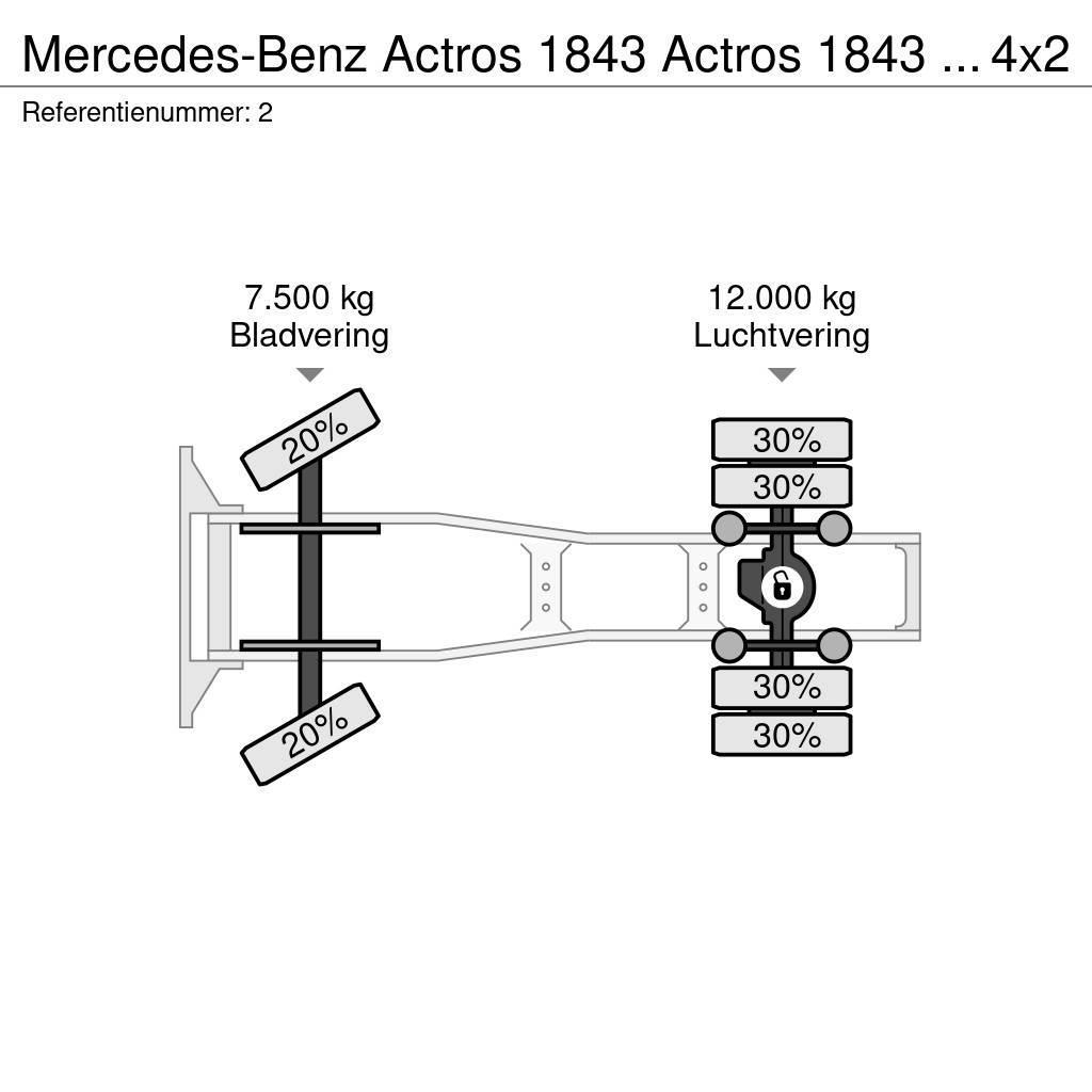 Mercedes-Benz Actros 1843 Actros 1843 ADR 4x2 RETARDER Cavalos Mecânicos