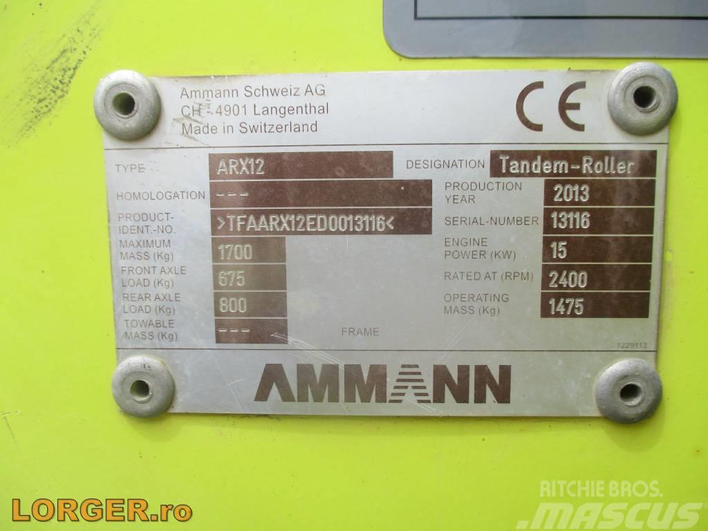 Ammann ARX 12 Cilindros Compactadores tandem