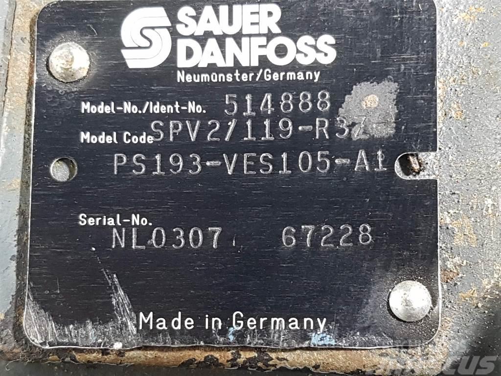Sauer Danfoss SPV2/119-R3Z-PS193 - 514888 - Drive pump/Fahrpumpe Hidráulica