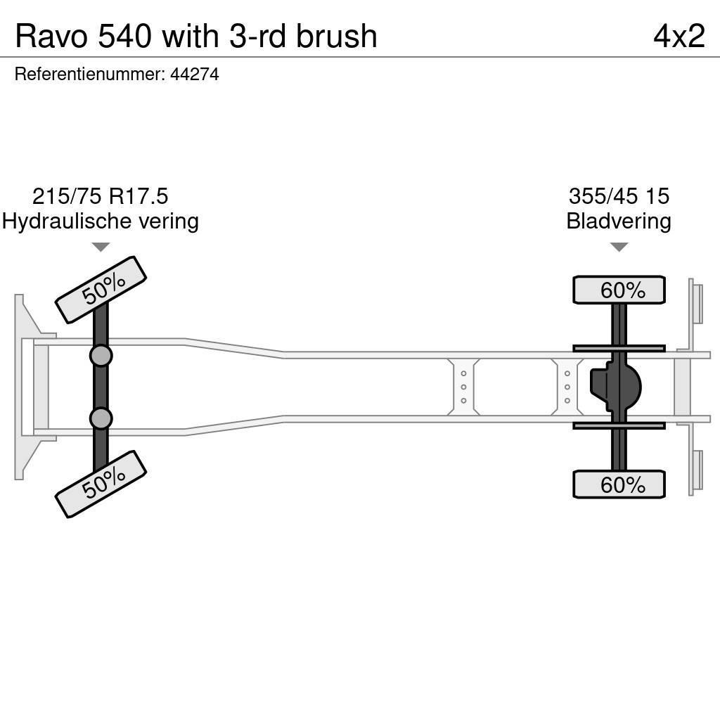 Ravo 540 with 3-rd brush Camiões varredores