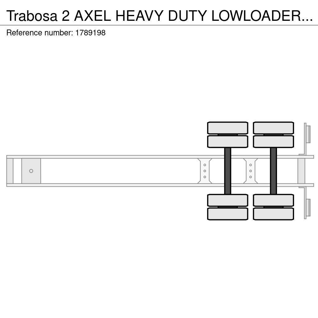 Trabosa 2 AXEL HEAVY DUTY LOWLOADER TANK TRANSPORT Semi Reboques Carga Baixa