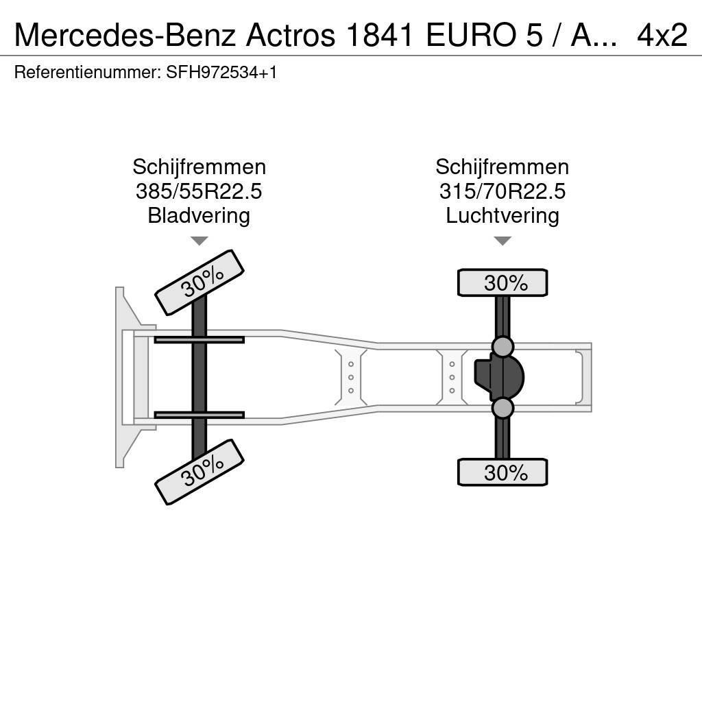 Mercedes-Benz Actros 1841 EURO 5 / AIRCO / RETARDER Cavalos Mecânicos
