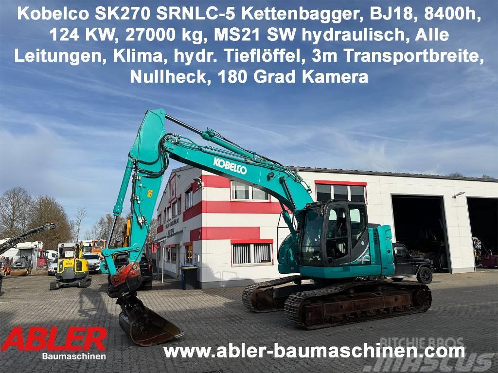 Kobelco SK270 SRNLC-5 Kettenbagger Kurzheck MS21 Klima Escavadeiras de esteiras