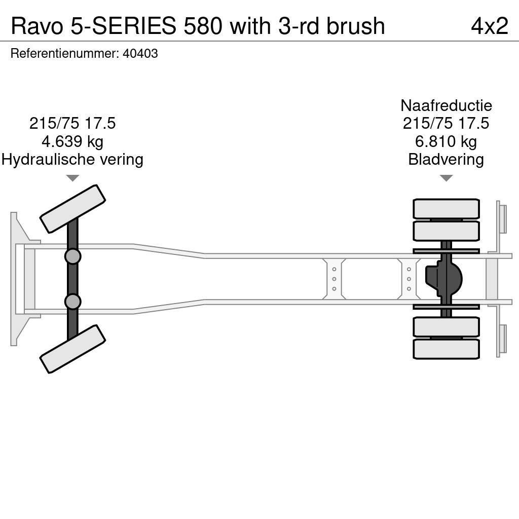 Ravo 5-SERIES 580 with 3-rd brush Camiões varredores