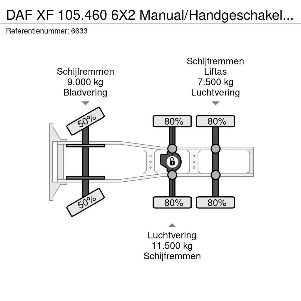 DAF XF 105.460 6X2 Manual/Handgeschakeld 25 ton NCH Sy Cavalos Mecânicos