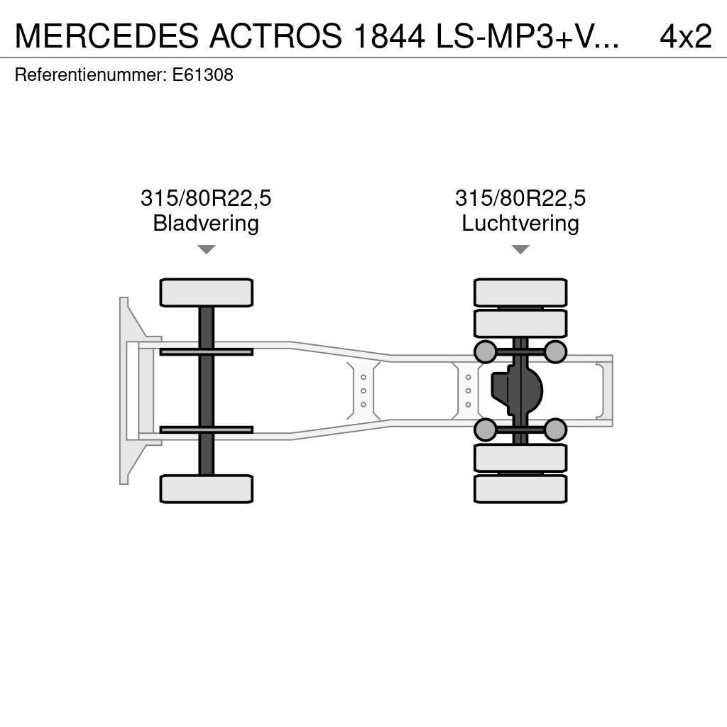 Mercedes-Benz ACTROS 1844 LS-MP3+VOITH Cavalos Mecânicos