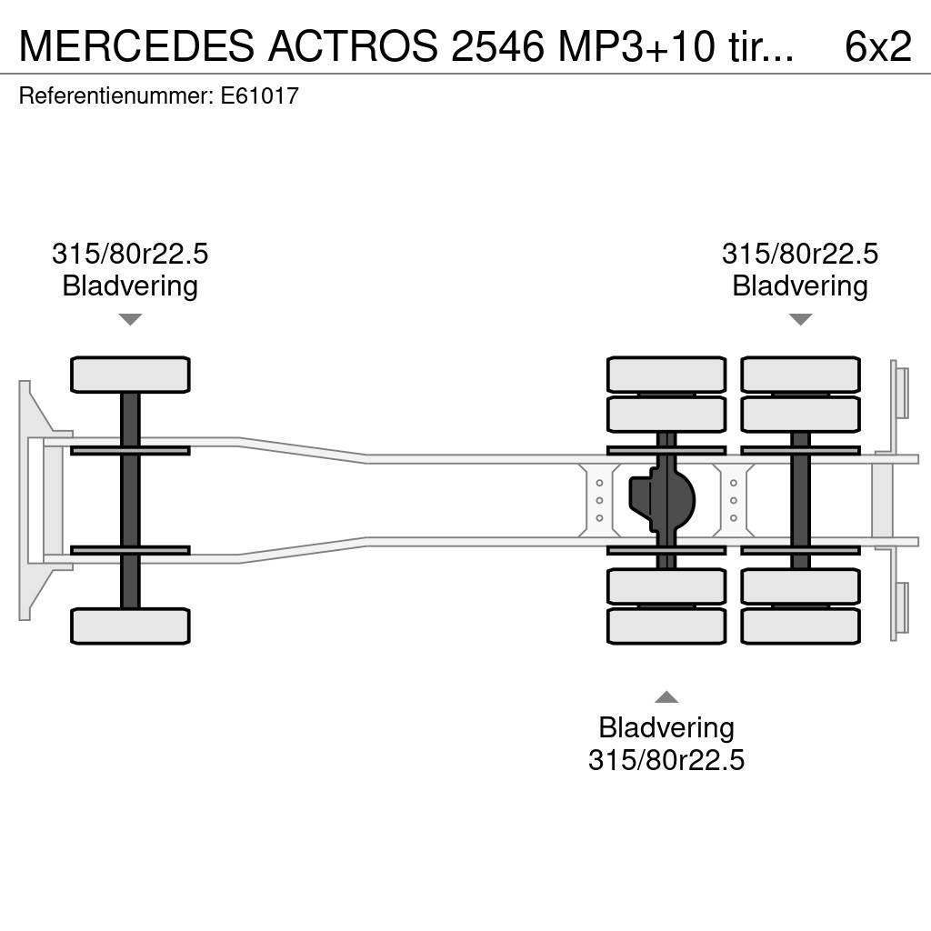 Mercedes-Benz ACTROS 2546 MP3+10 tires/pneus Camiões porta-contentores