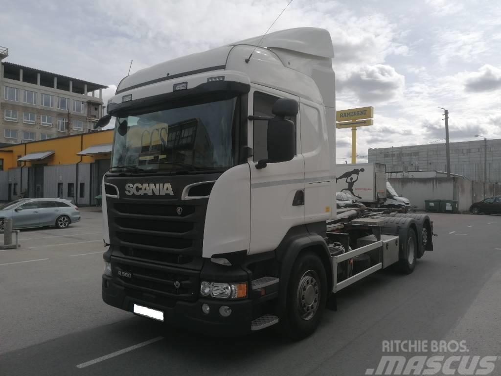 Scania R580 V8 AJK HYDROLIFT, HL20-6180 Camiões Ampliroll