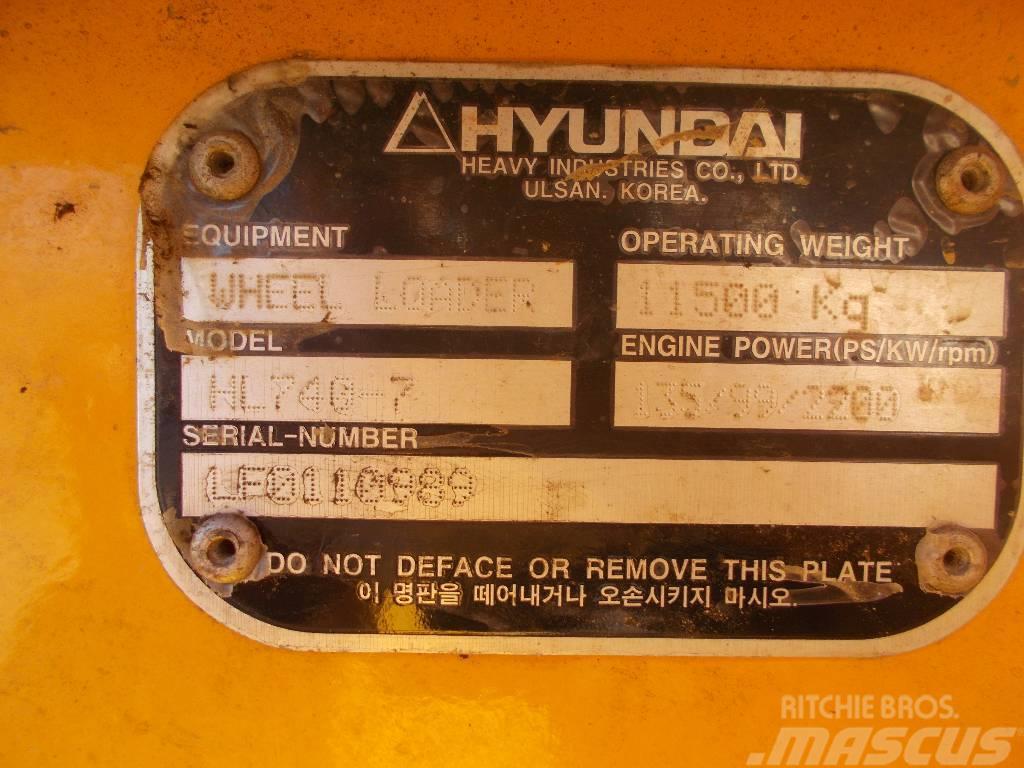 Hyundai HL 740-7 Carregadeiras de rodas