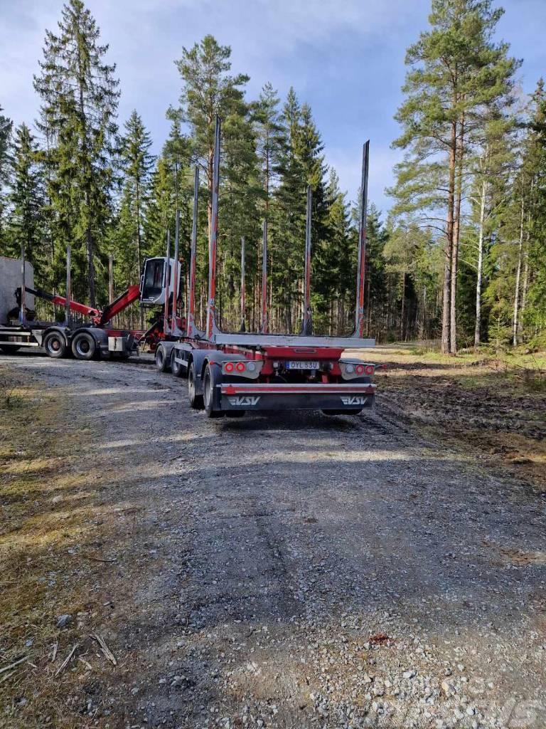Jyki JYKI timmersläp/timmervagn Reboques de transporte de troncos