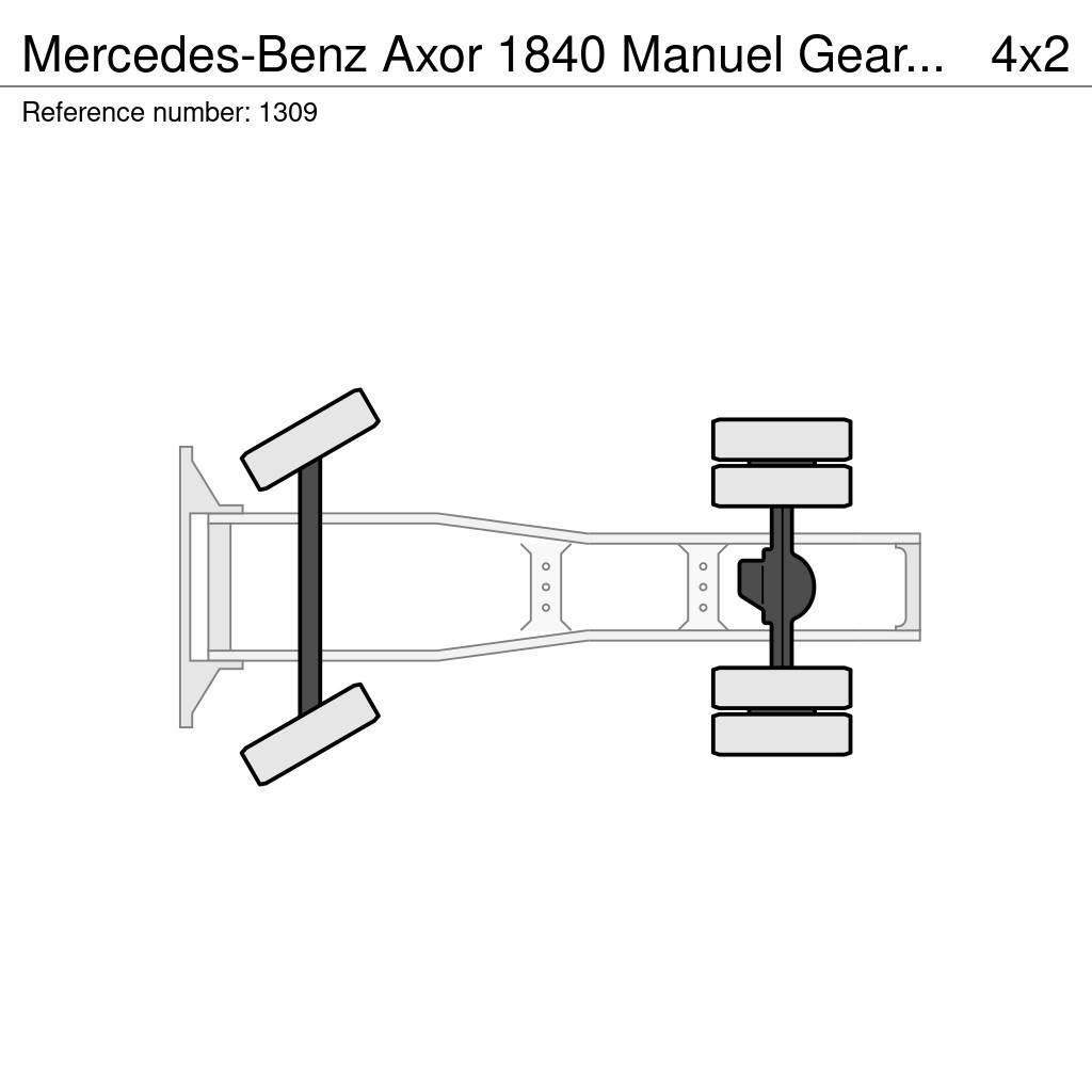 Mercedes-Benz Axor 1840 Manuel Gearbox Gearbox Airco Very Clean Cavalos Mecânicos