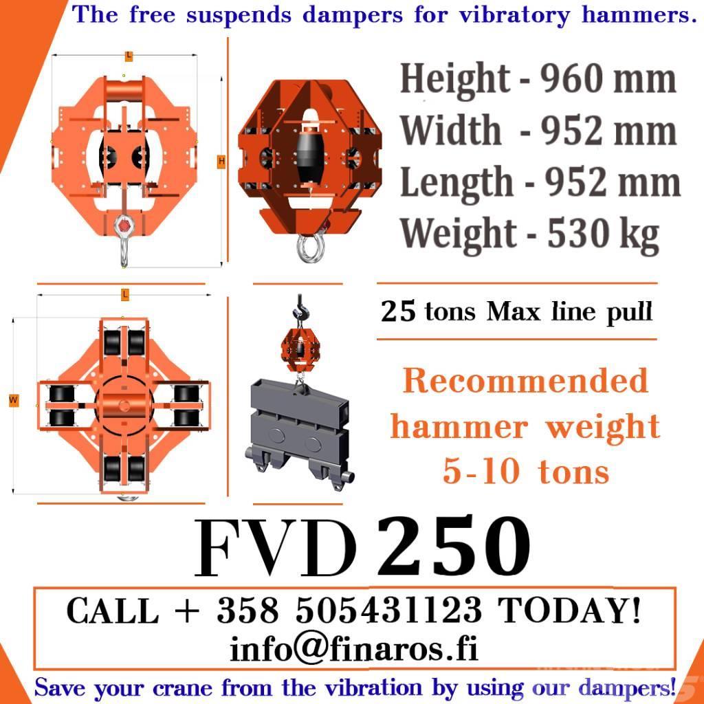  Vibration Damper FVD250 Martelos de empilhamento hidráulico