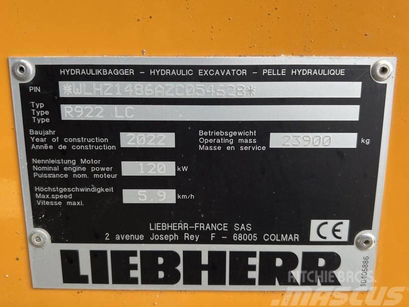 Liebherr R922 LC Escavadeiras de esteiras