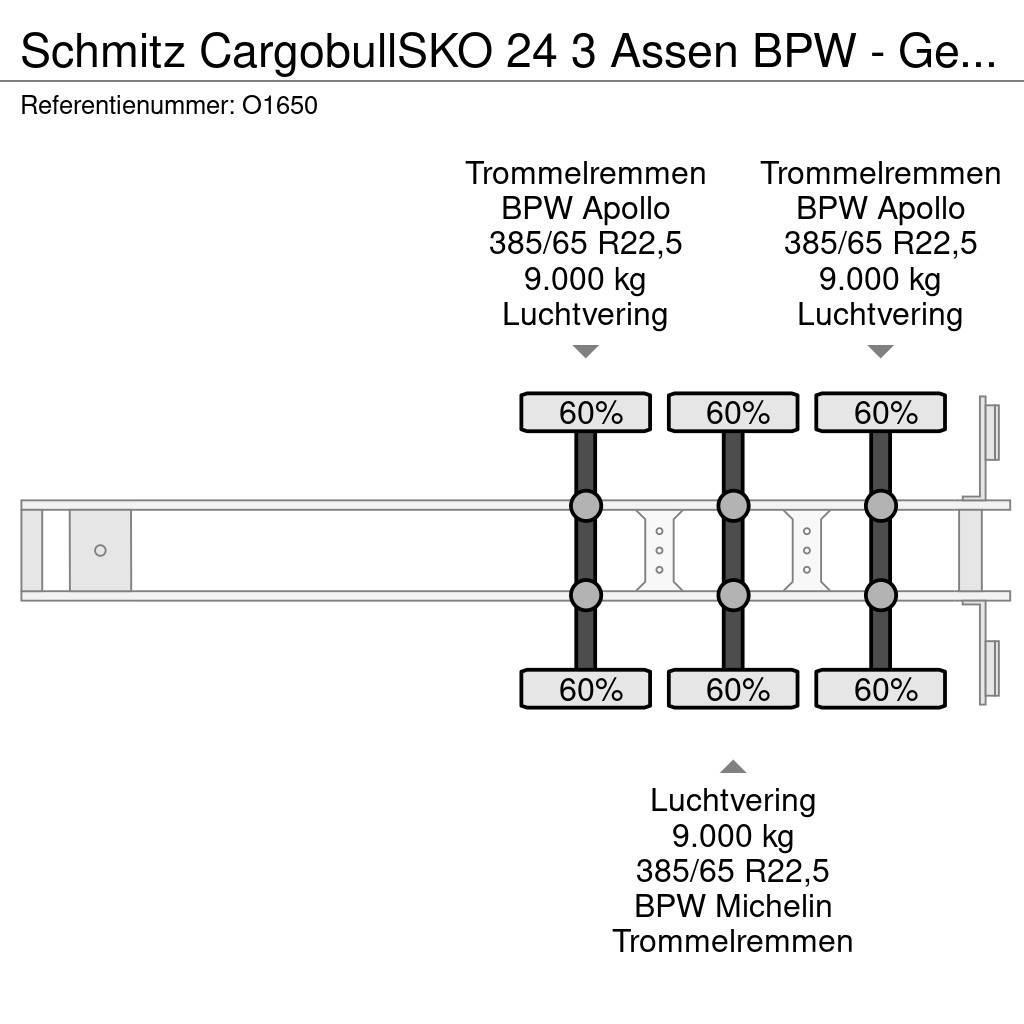 Schmitz Cargobull SKO 24 3 Assen BPW - Gesloten Opbouw - Gegalvanise Semi-Reboques Caixa Fechada