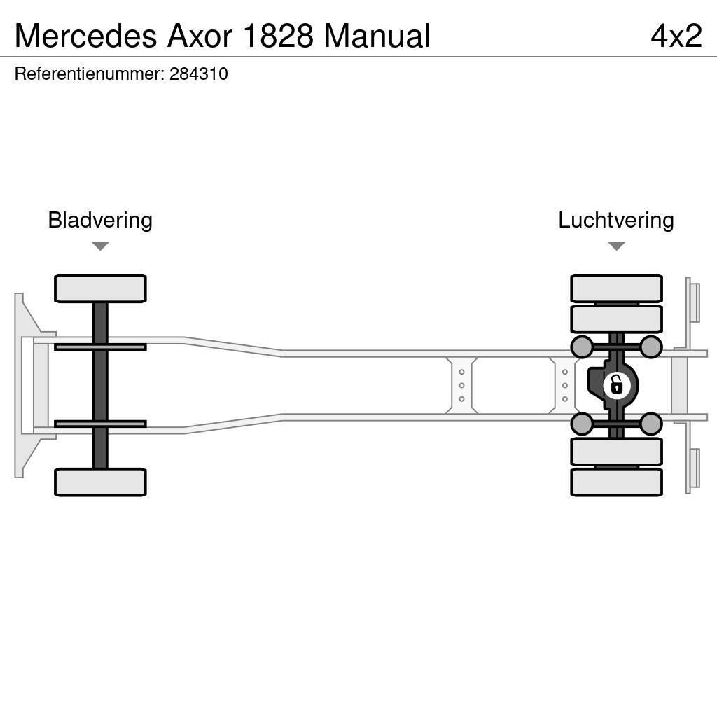 Mercedes-Benz Axor 1828 Manual Camiões caixa cortinas laterais
