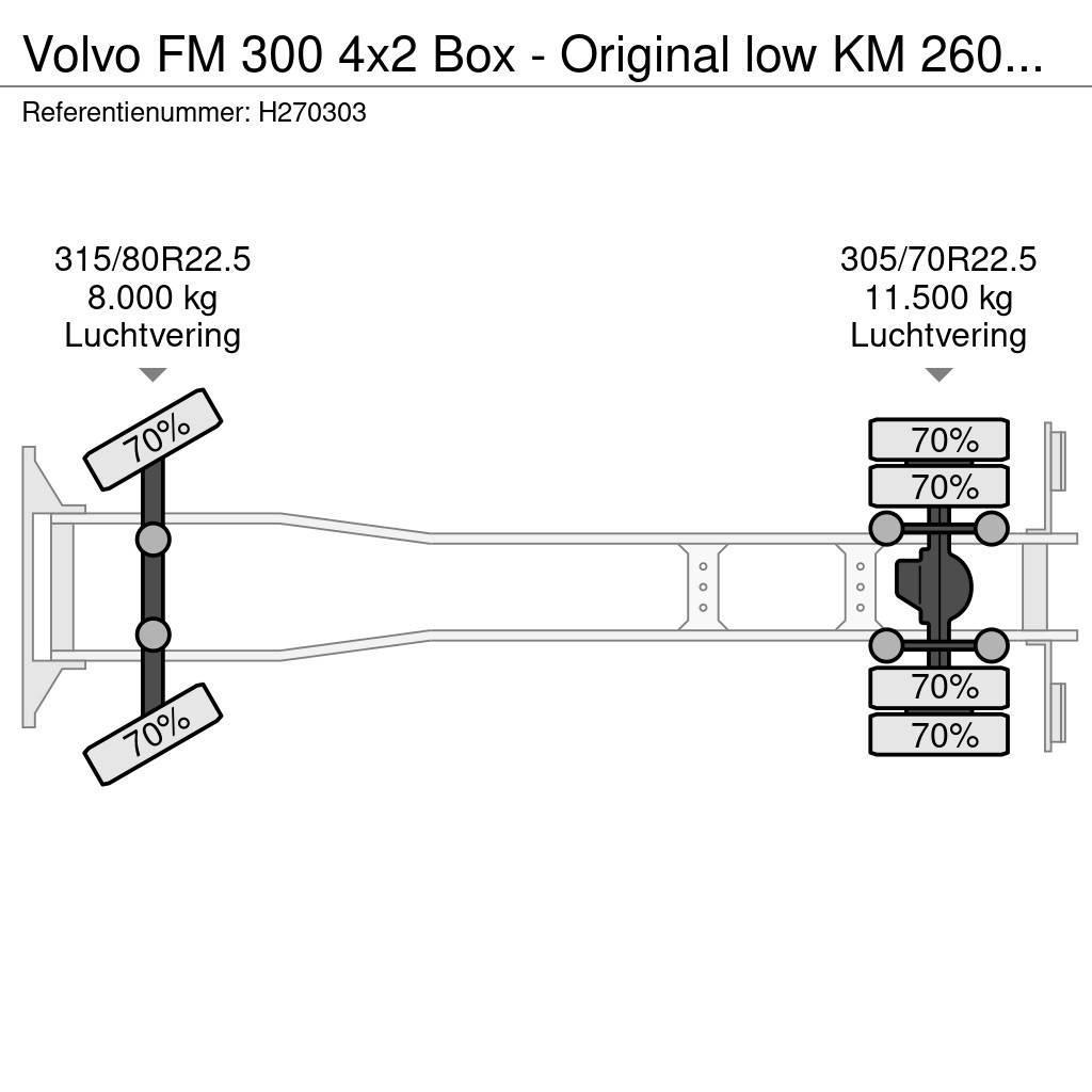 Volvo FM 300 4x2 Box - Original low KM 260Tkm - Loadlift Caminhões de caixa fechada