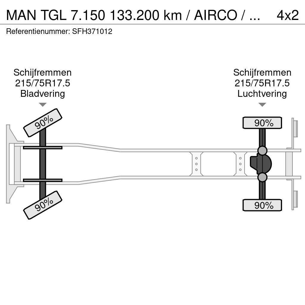 MAN TGL 7.150 133.200 km / AIRCO / MANUEL / CARGOLIFT Caminhões de caixa fechada