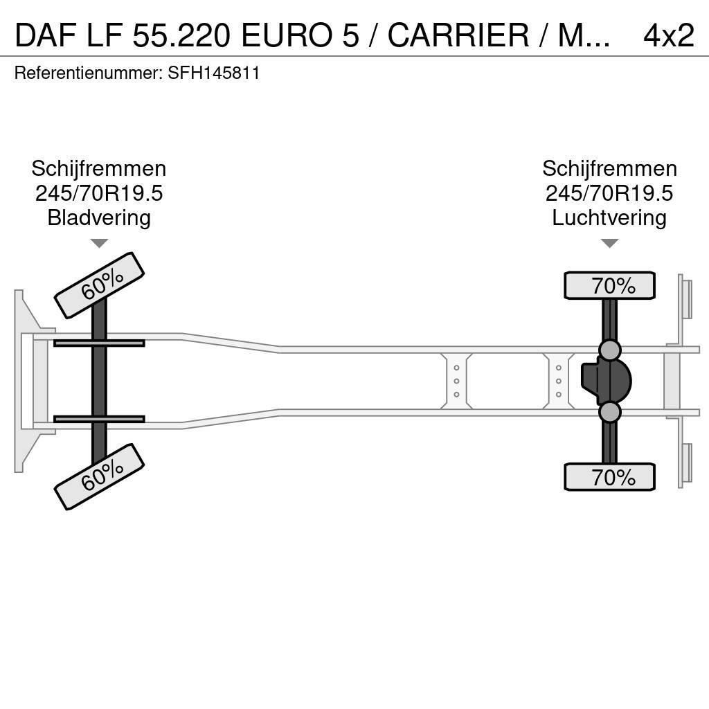 DAF LF 55.220 EURO 5 / CARRIER / MULTITEMPERATUUR / DH Caminhões caixa temperatura controlada