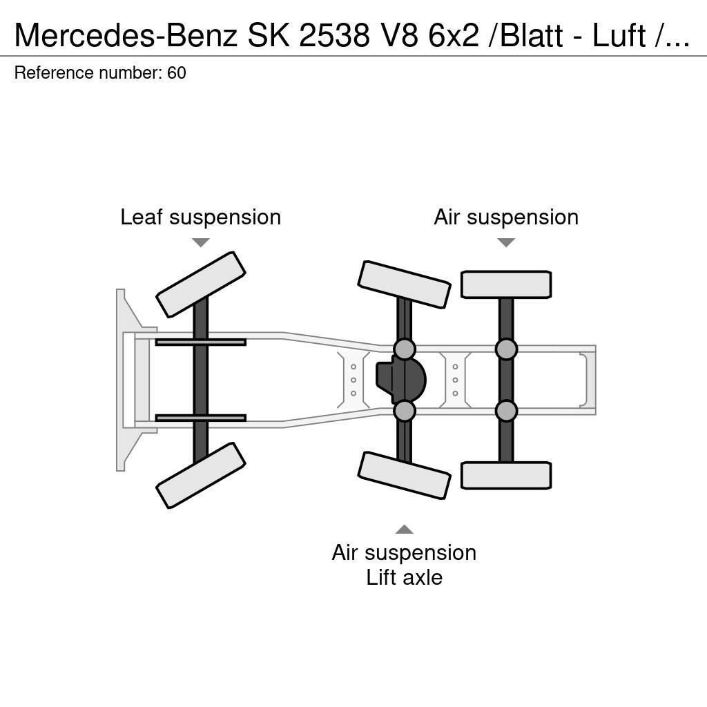 Mercedes-Benz SK 2538 V8 6x2 /Blatt - Luft / Lenk / Liftachse Cavalos Mecânicos