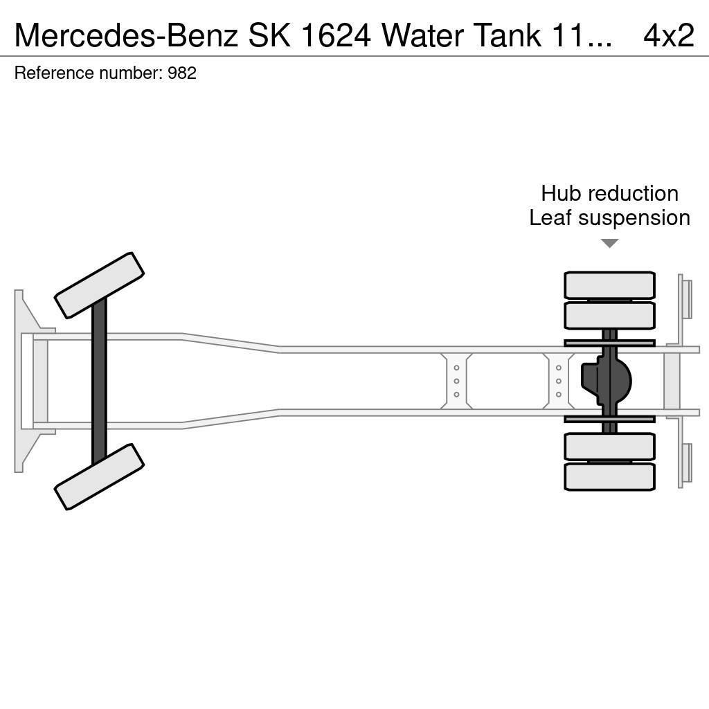 Mercedes-Benz SK 1624 Water Tank 11.000 Liters Spraybar Big Axle Camiões-cisterna