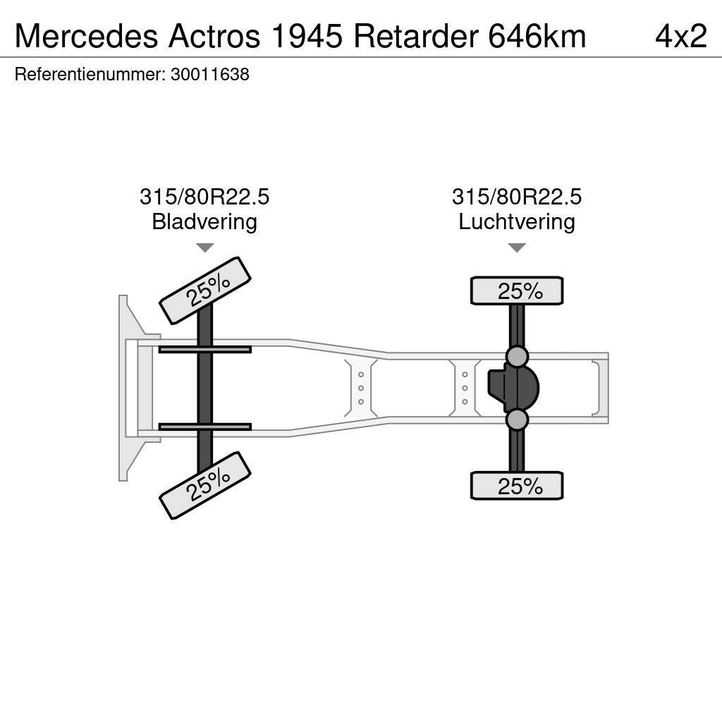 Mercedes-Benz Actros 1945 Retarder 646km Cavalos Mecânicos