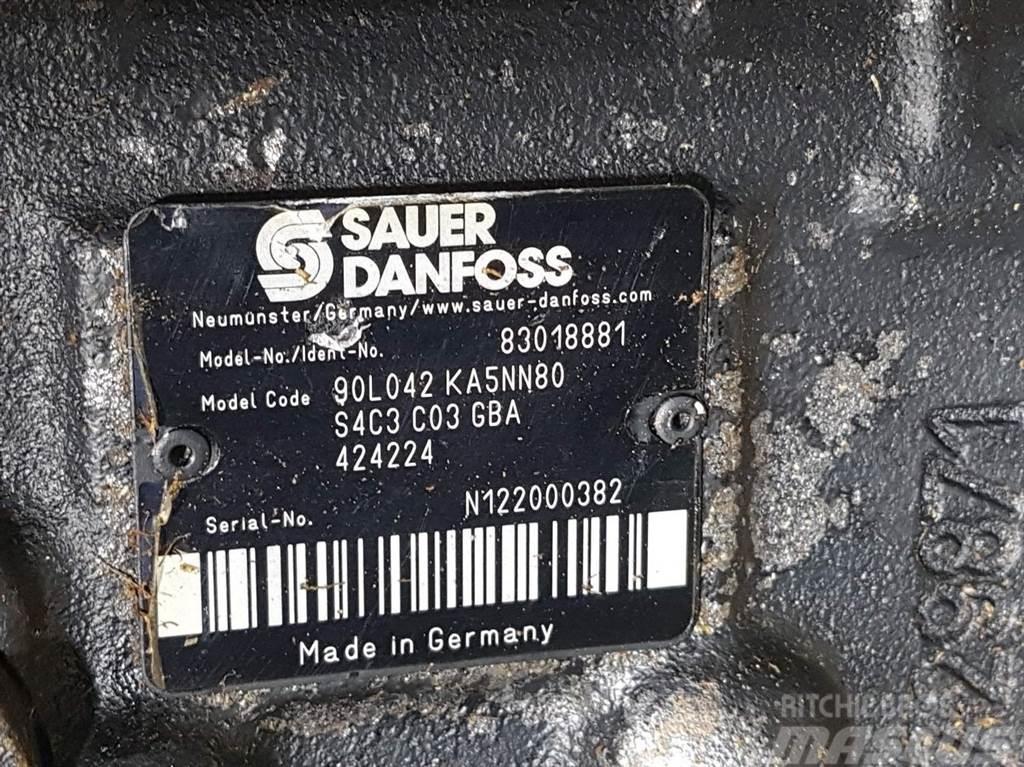 Sauer Danfoss 90L042KA5NN80S4C3-83018881-Drive pump/Fahrpumpe Hidráulica
