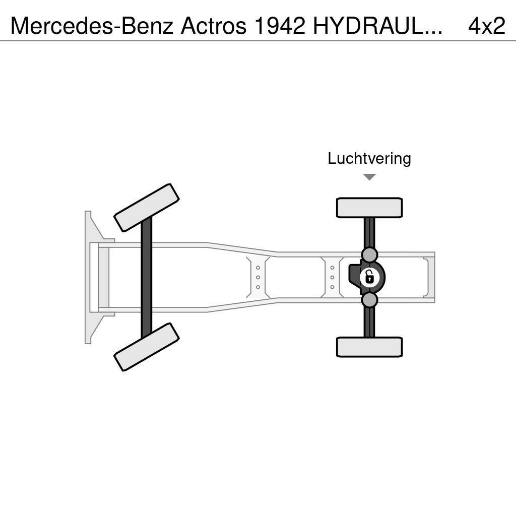 Mercedes-Benz Actros 1942 HYDRAULICS - EURO 5 - ONLY 426 760 KM Cavalos Mecânicos