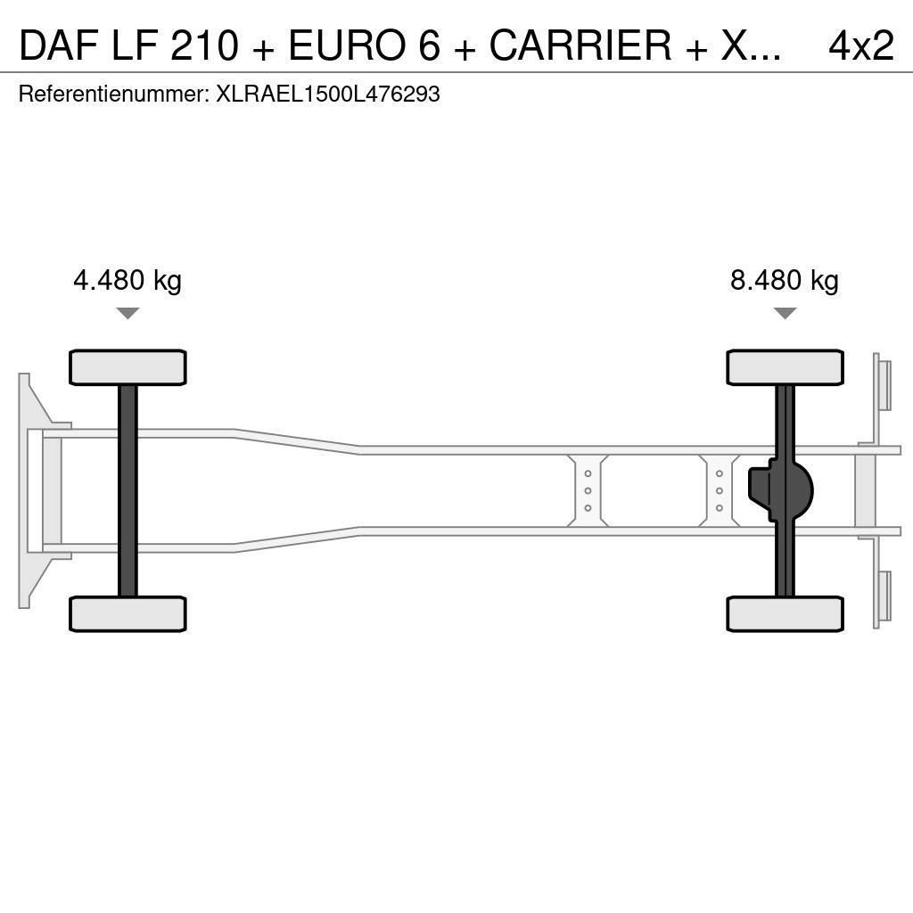 DAF LF 210 + EURO 6 + CARRIER + XARIOS 600 MT + NL apk Caminhões caixa temperatura controlada